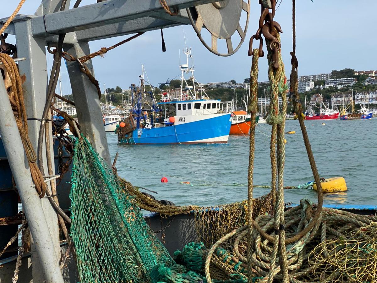 Lobster Pot Apartment With Stunning Harbour And Sea Views And Free Parking For One Car & Pet Friendly Brixham Exterior photo